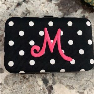 Black Polka Dot Wallet M monogram